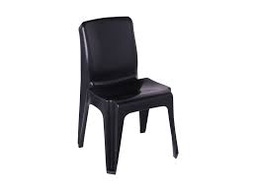 [8CPC135B] Carlow Full Plastic Black Chair Gr 8-12 - 135kg (450mm)
