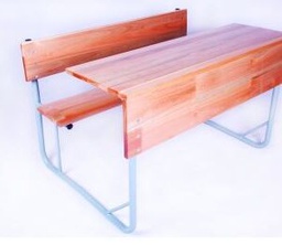 [8DC1200S] Double Combination Desk - Saligna  Gr8-12 (1200x400x725mm)