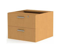 [FP6502D] Fitted Pedestal - 2 Draw - Lock - Melamine (650x400mm)