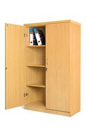 [SC1500C] Stationary Cupboard - Melamine (1500x900mm)