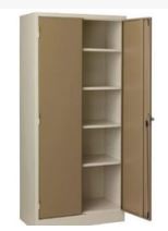 [SC1800-S2D] Stationary Cupboard Steel - 2 Door (1800x900x450mm)