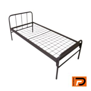 Single Steel Bed with Head and Footrest